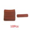 10PCS/PACK Leather Label Hot Stamped Clothing Classification Tags Gift Packaging Woven Products