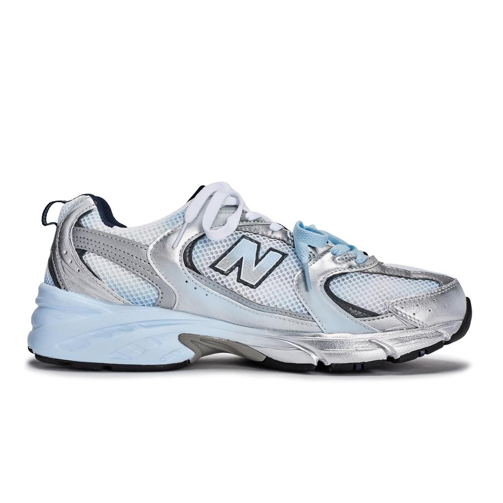 New Balance NB 530 Low Top Running Shoes Unisex White Blue Silver MR530SG(Team1189-)