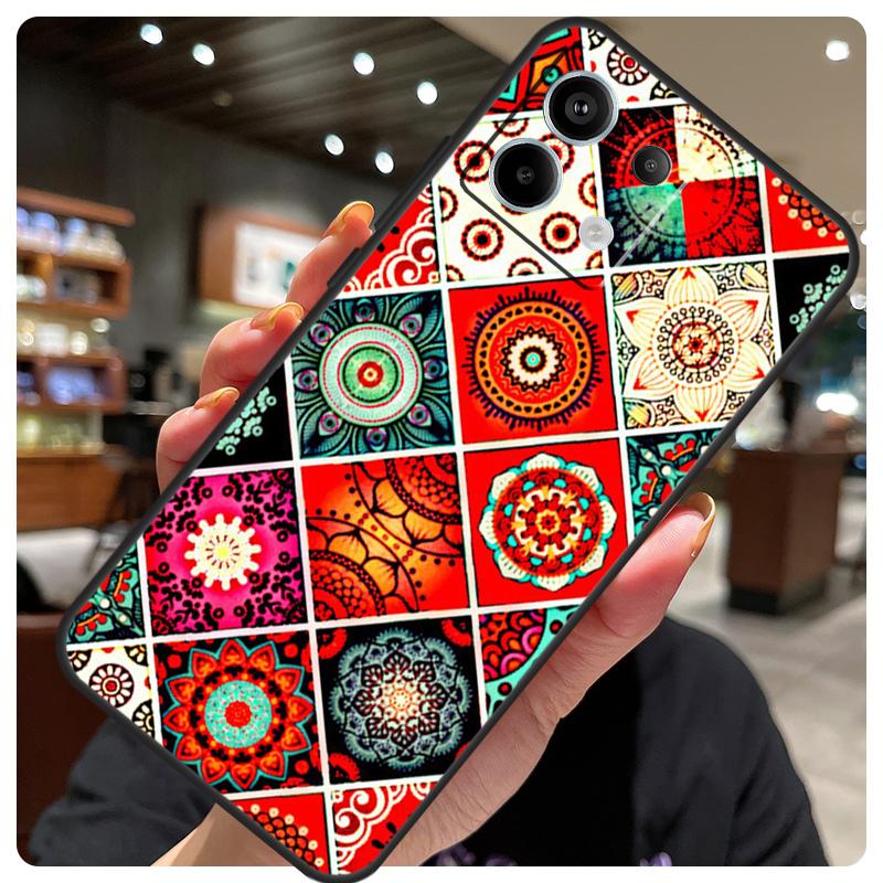 Moroccan Mosai Tile Pattern Case For Xiaomi Redmi Note 14 10 13 12 11 15 Pro Plus Cover For Redmi 15 15C 12C 13C 14C 10C