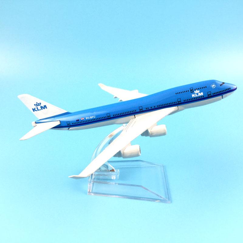 1/400 Scale 16cm Boeing747 KLM Royal Dutch Airlines Aircraft Airplane Model Airplane Diecast Metal Planes