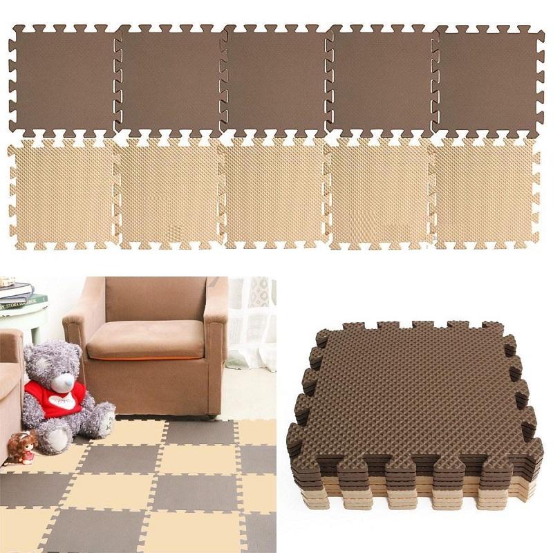 

10 шт./лот Детский мягкий коврик-пазл из пены ЭВА, соединяющиеся коврики для упражнений