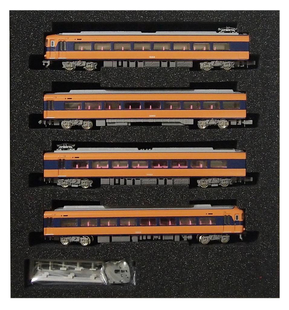 Greenmax N Gauge 30622 Kintetsu 12410 Series No Smoking Basic Set (Current Paint, Room) 4-Car (Motorized)