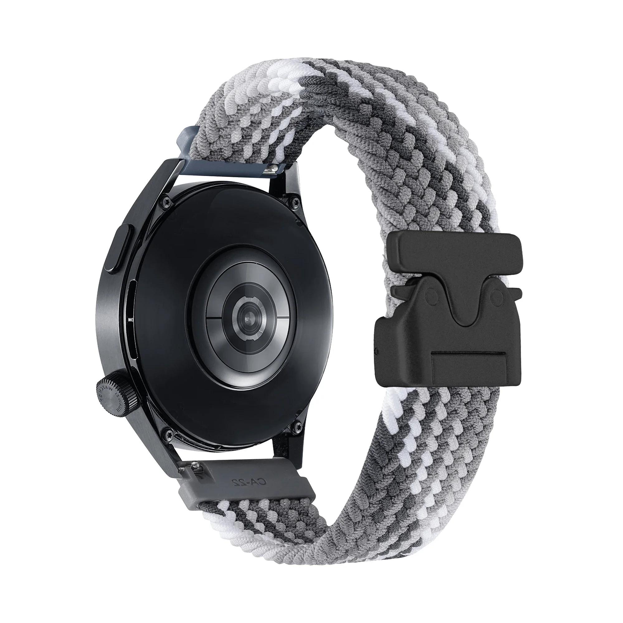 

Для Amazfit BALANCE/Active/GTR 4 3 pro/GTS 4 2 Ремінець 20мм 22мм Еластичний нейлоновий ремінець для Garmin/HUAWEI/Xiaomi/Samsung/Redmi Correa 1 piece 22mm