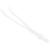200pcs Elastic Bands Adjustable Buckle Stretchy Earloop Rope String Cord for SewingWhite Flat