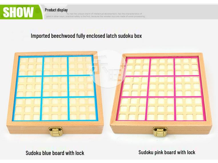Wooden Sudoku Chess for Kids: Educational Game for Developing Logical Thinking