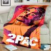 6 Size Rap Singer 2Pac Blankets 3D Printing Comfortable and Soft Picnic Blanket Gift To Family or Friends picnic blanket