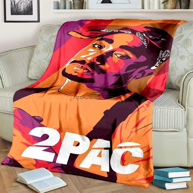 6 Size Rap Singer 2Pac Blankets 3D Printing Comfortable and Soft Picnic Blanket Gift To Family or Friends picnic blanket