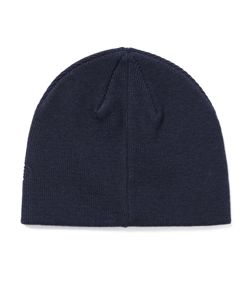 THISISNEVERTHAT Debossed No Cuff Beanie Navy