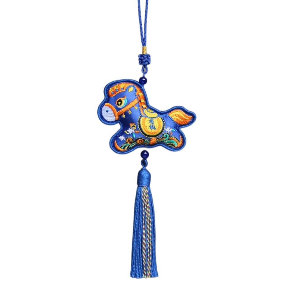Spring Festival New Year Horse Pendant Chinese Style Car Hanging Ornaments  Festive Accessory