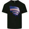 T-shirt da calcio per bambini con bandiera di Capo Verde arricciata Giorno di Capo Verde Bambini
