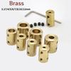 2X Brass Rigid Motor Shaft Coupling Coupler Transmission Connector Sleeve Adapter 3.17/4/5/6/8/10/12mm For RC Boat Car Airplane