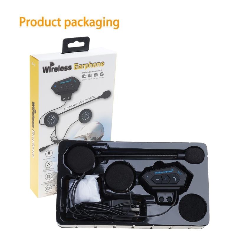 Outdoor Sports Wireless Handsfree Call Helmets Headphones, Wireless Connectivity Suitable for Cyclists Motorbike Riders