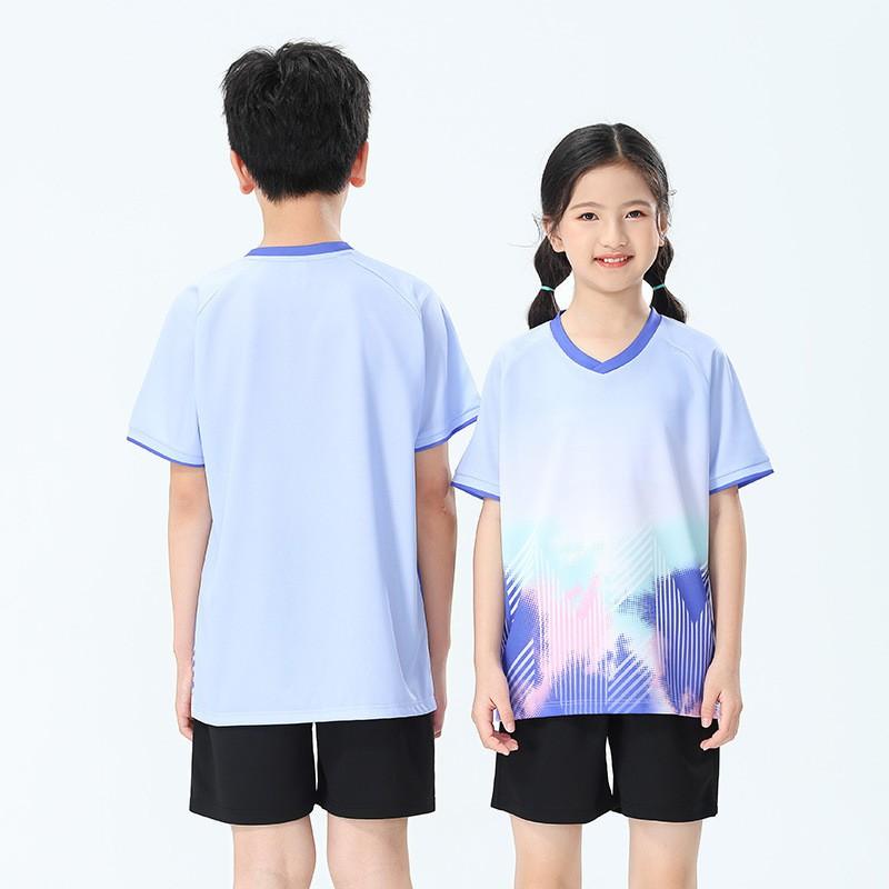 Kids Badminton Set Unisex Quick-Dry Sportswear Training Competition School Teams Fall