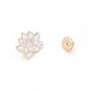 Buddhism White Lotus Flower Enamel Pin Floral Plant Brooches Denim Coat Backpack Lapel Pin Men Women Badge Japanese Jewelry Gift
