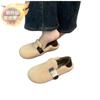 Mao Mao Shoes Women's New Autumn and Winter Two Wear Velvet Bean Shoes Mary Jane Shoes Gentle Furry Cotton Shoes
