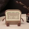 Cartoon Clock Children Sleep Trainer Clock Digital Kids Desk Alarm Clock Night Light Table