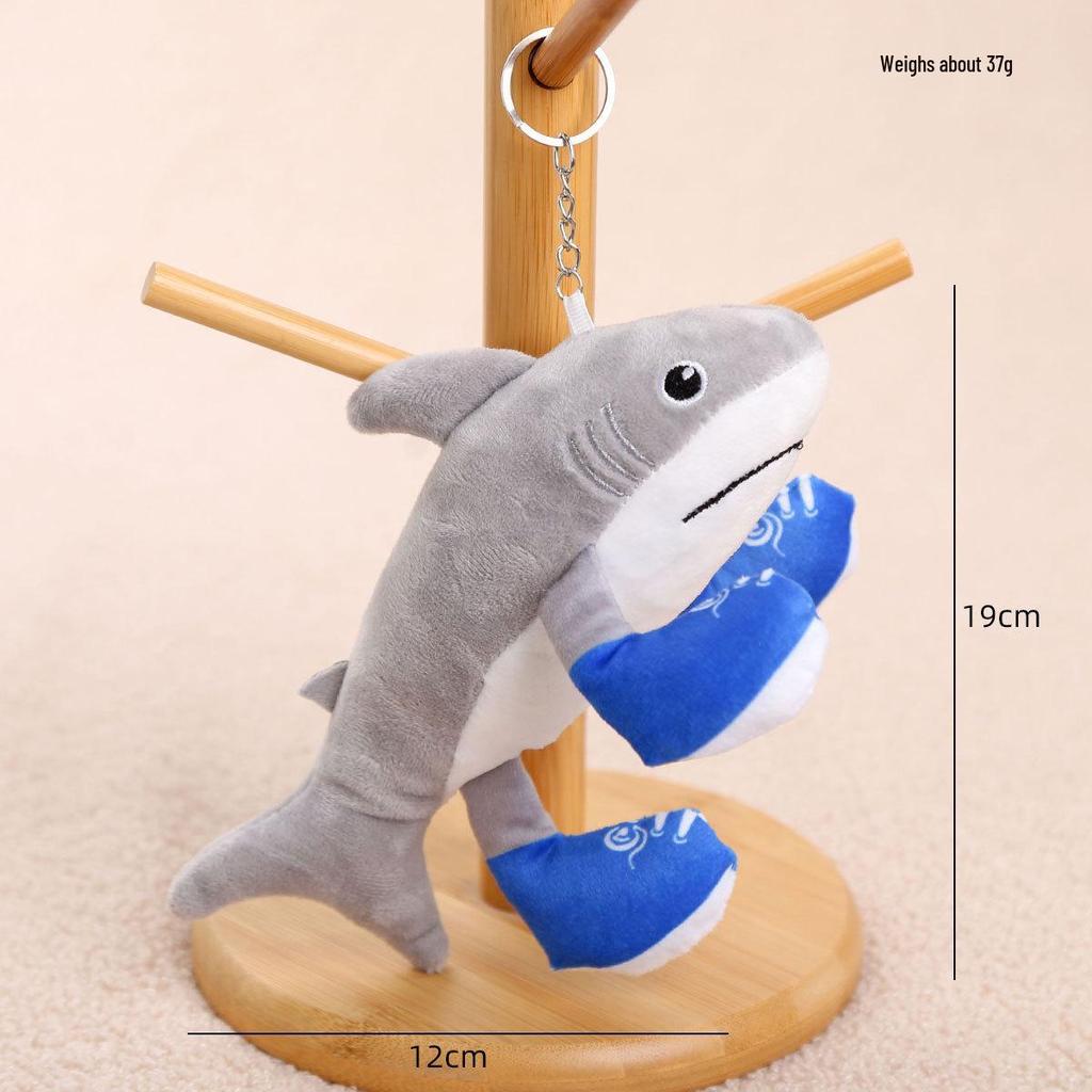 AI Klassiska Berg och Hav Gränsöverskridande Plysch Pinne Figur Nyckelring Hänge