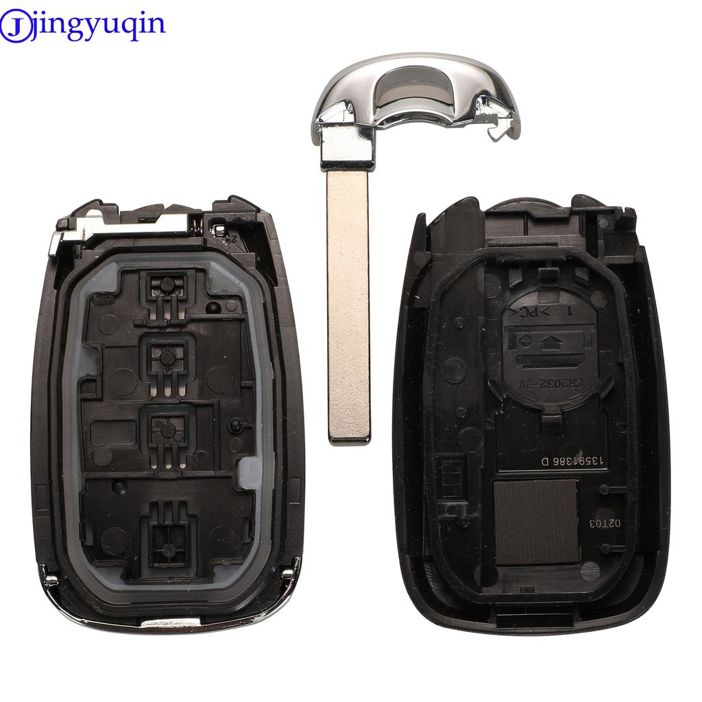 Jingyuqin 2/4/5/6 Buttons Remote Car Key Shell Fob Case For Chevrolet Camaro Equinox Cruze Malibu Spark Smart Key NO LOGO