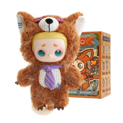 52TOYS BLINDBOX NOOK Animal Boyfriend Animal Boyfriend Series Soft Vinyl Plush Toy Blind Box Movable Cute Collectible Toy 13cm - - - - - (1 Piece)
