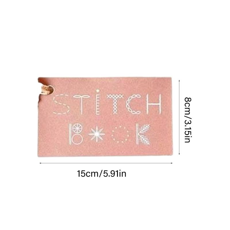 Embroidery Guidebook With Step By Step Stitching Pattern Sewing Manual for Beginner Hand Sewing Needlework Project