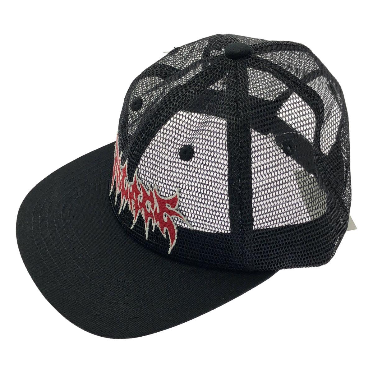 Used [Good condition] PALACE SKATEBOARDS | Logo mesh cap hat / Adjustable adjuster | ONE SIZE | Black/Red | Men s