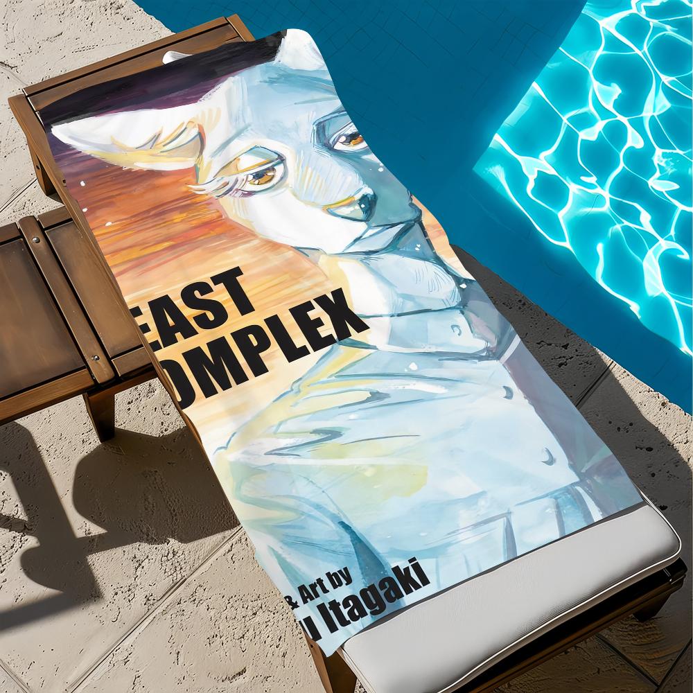 Hot Popular Japanese Anime B-Beastars-S Towel Beach Quick Dry Soft Pool Towels Gift for Travel Gym Shower Camping sports