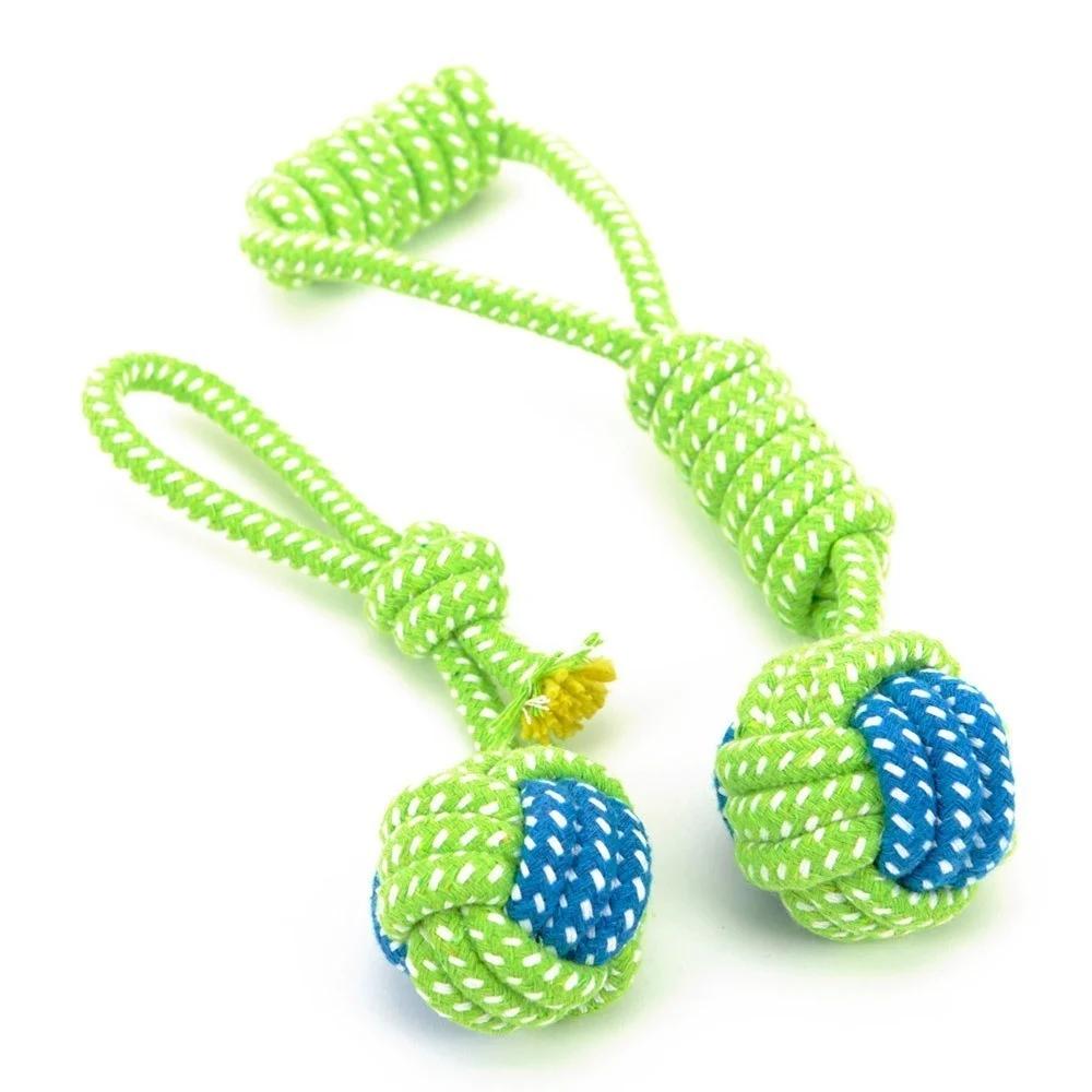 Dog Toy Dog Chews Cotton Rope Knot Ball Grinding Teeth Odontoprisis Pet Toys Large Small Dogs