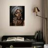 Modern African Woman Wall Art for Bedroom and Living Room