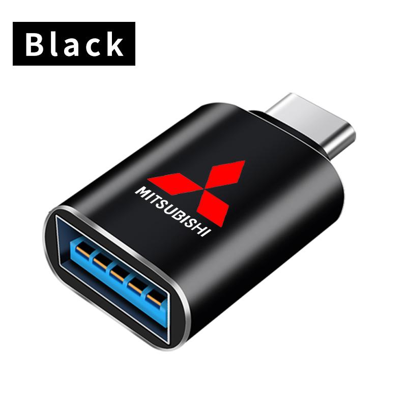 1pcs Car Type-C To USB 3.0 Interface Mini Converter Charging Adapter For Mitsubishi Mirage G4 DV5