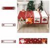 Christmas Tree Christmas Elk Table Runner Christmas Decoration  Christmas Festival Gifts