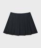 Pallet Half Pleated Wrap Skirt Striped Navy