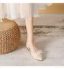 Fashion 2025 Summer New Shoes Ladies Elegant French Flats Fairy Gentle Lightweight Shoes Sharp Pointed Comfortable Women's Flat Mujer