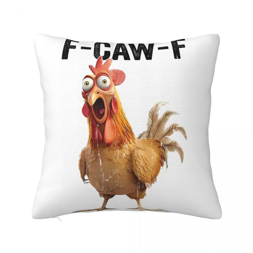 Decorative Pillow Cover Funny F-Caw-F Chicken Fcawf Merch Bed Throw Pillow Case Cover Drop Shipping Multiple Sizes