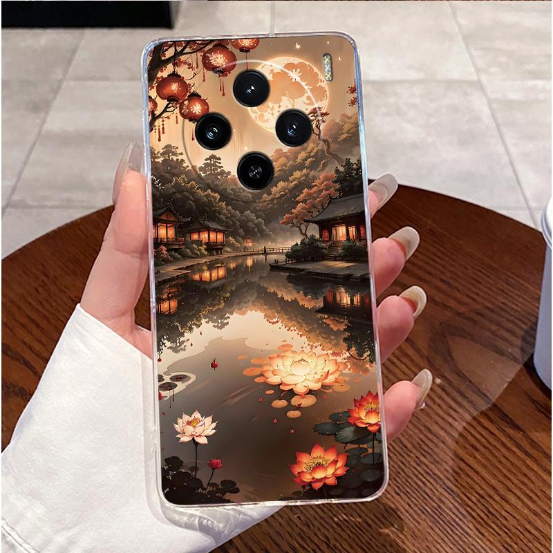 Case For Vivo X100 Transparent TPU Soft Cover For Vivo X100 Pro/X100s Pro Cute Little Panda Pattern Shockproof Couple Shell