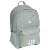Adidas 3-Stripes Sportswear 27.4L Practical Commuting Training Backpack Unisex Backpack Light-Gray-Green White KQ7970