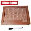 Euro Dollar Saving Money Box Handmade Wooden Cash Vault Piggy Bank with Money Goals Numbers for Kids Adults Gifts
