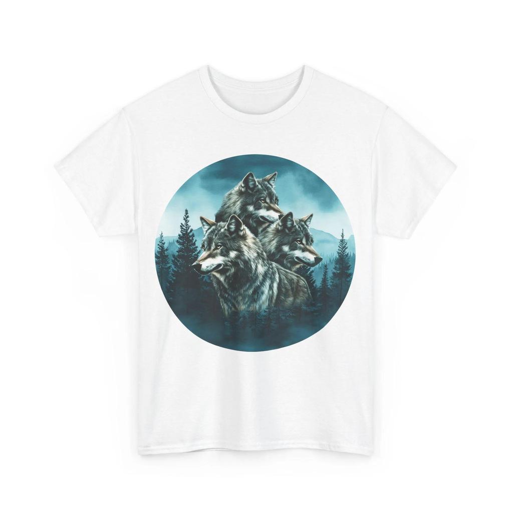 Wolves Forest T-Shirt Nature Wildlife Tee Spirit Animal Shirt Majestic Nature Lover Gift Wild Wolf Graphic Tee