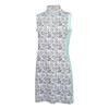 Womens/Ladies Leaf Print Zip Neck Shift Dress