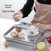 ARKIE Stainless Steel Double-Layer Draining Tray