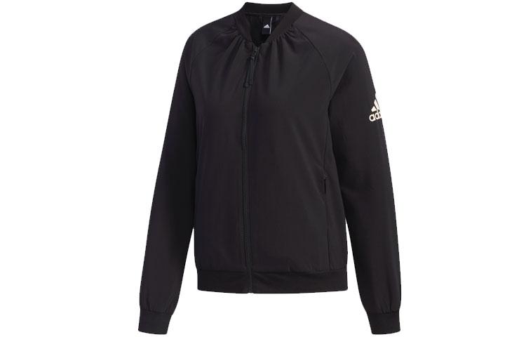 Adidas Jackets Women s Black Baseball Collar Moderate Pilot DY8616 M