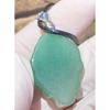 Used Jade nine-tailed fox sculpture pendant necklace natural stone made in India lucky charm amulet good luck power stone