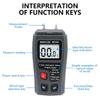 Humidity Measuring Device without Battery ABS Humidity Tester Handheld Moisture Gauges for Construction Indoor Monitoring