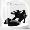 New Diamond Faced Women's Latin Dance Shoes Fashion Wedding Ball Soft Bottom Salsa Ruma Dance Heel Height 7CM