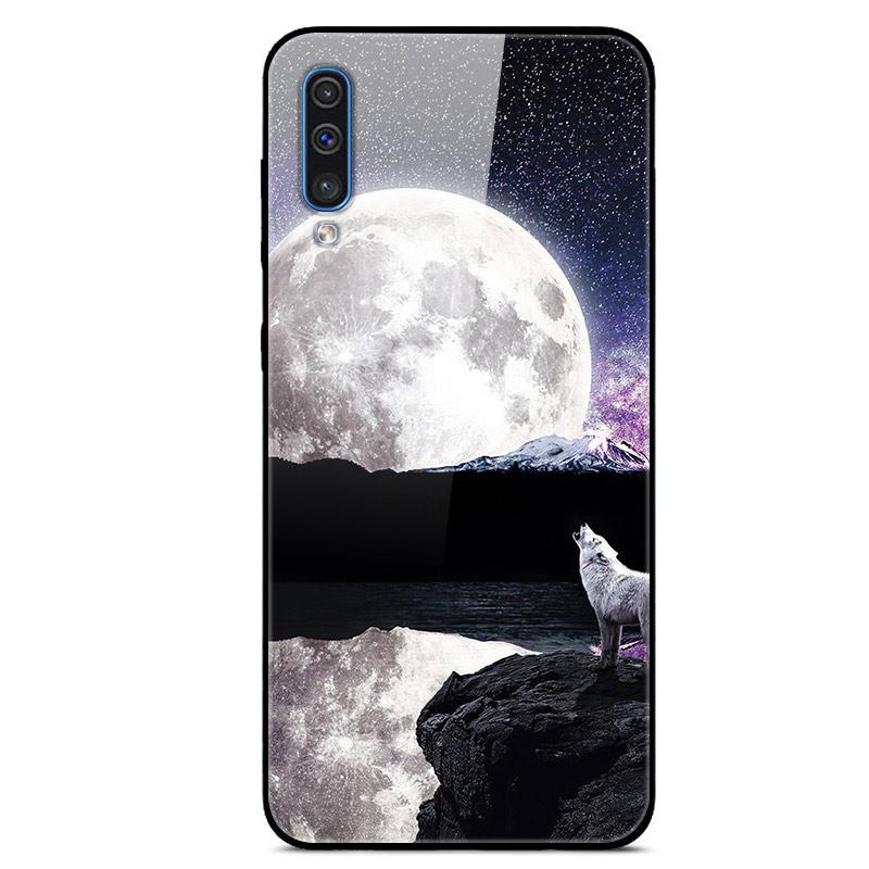 For Samsung A50 Case A51 Tempered Glass Planet Space Cover Glass Back Case for Samsung Galaxy A50S A51 A50 A 50 Fundas Coque