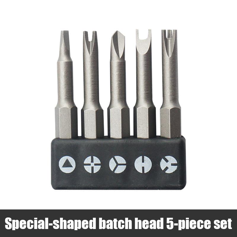 4-13pcs Special-Shaped Screwdriver Set 50mm U-Shaped Y-Type Triangle Inner Cross Three Points Screwdriver Bit Tool Accessories