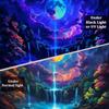 Heopapin Blacklight Tapestry Fantasy Moon Lightning Tapestries UV Reactive Tapestry Magic Waterfall Forest Landscape Tapestries Wall Hanging for