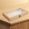 Badge Storage Box Brooch Organizer Wooden Jewelry Display Case Collector for Keepsake Rings Anklets