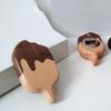 1/2Pcs Ice Cream Bottle Opener Refrigerator Magnet Wooden Fridge Magnet Bottle Opening Tool Home Office Kitchen Decoration