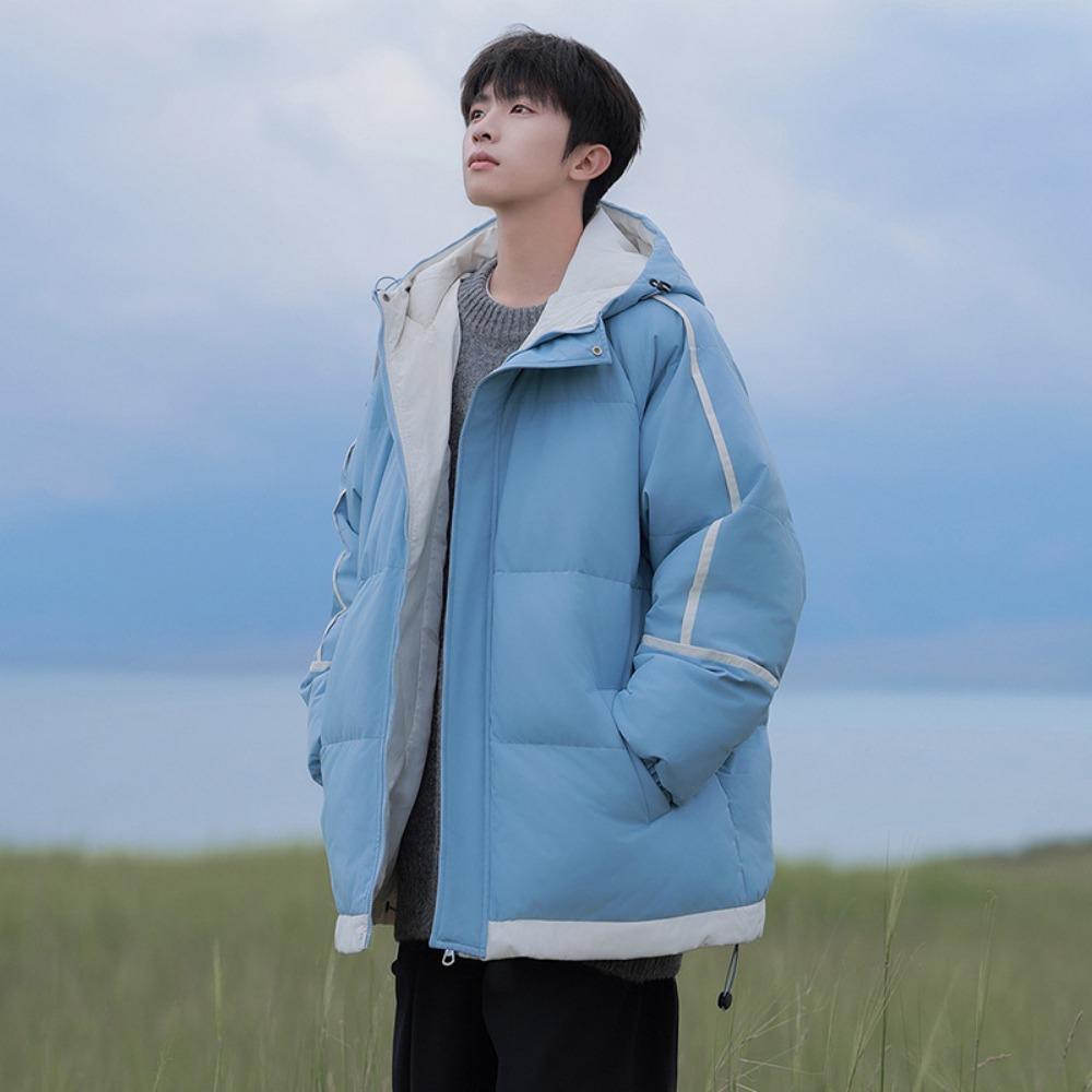 Autumn and Winter New Multi-color Optional Couple Cotton-padded Clothes Men's Hooded Bread Clothes Piled Thickened Cotton-padded Jackets Students