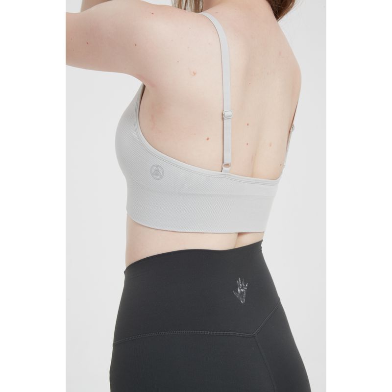 

Mimiuomi Базовый Однотонный Йога Красота Спины Бесшовное Вязаное Дышащее Белье V-образный Бюстгальтер Бюстгальтер для Маленькой Груди Внутреннее Белье Grey In Stock with chest pad M-L above 75C